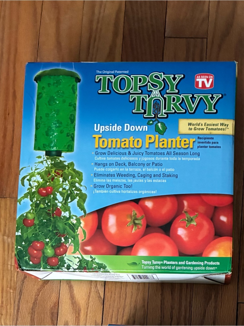 Topsey Turvey- Upside Down Tomato Planter - Green